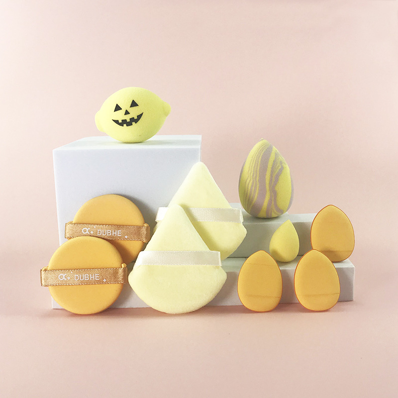 Halloween Holiday Promotional Gift for Makeup Facial Egg Powder Puffs Combination Set