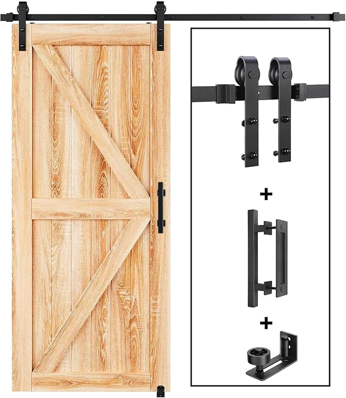 Door Rollers Barn Door Carbon Steel Sliding System Hardware