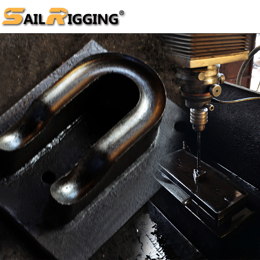 Drop Forged 1/2 Inch 2t G-210 D Shackles with Screw Pin