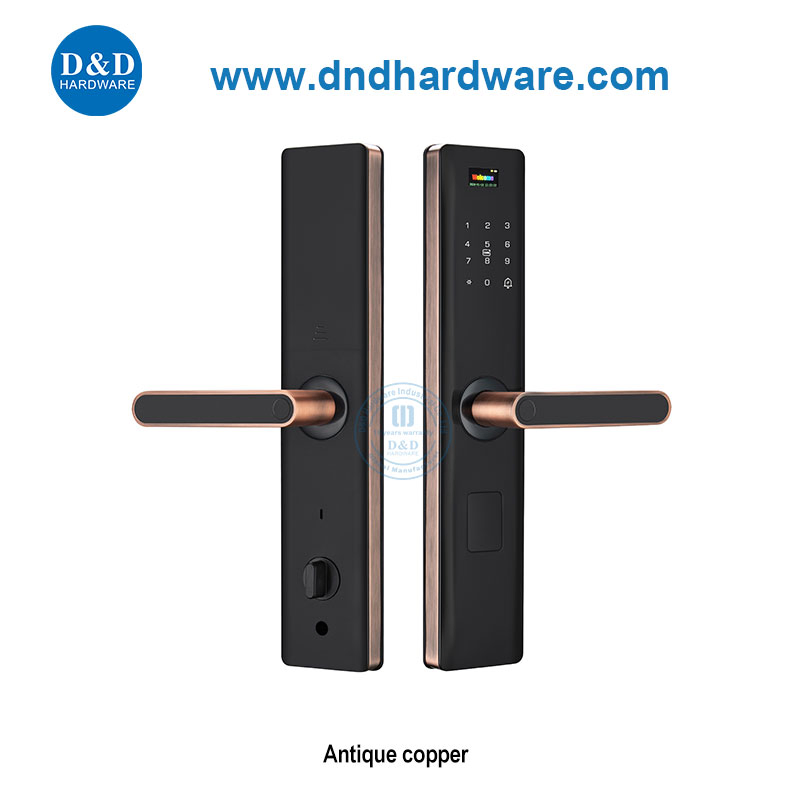 Outdoor Smart Fingerprint Digital Safe Door Handle Lock for Home Electronic Keyless