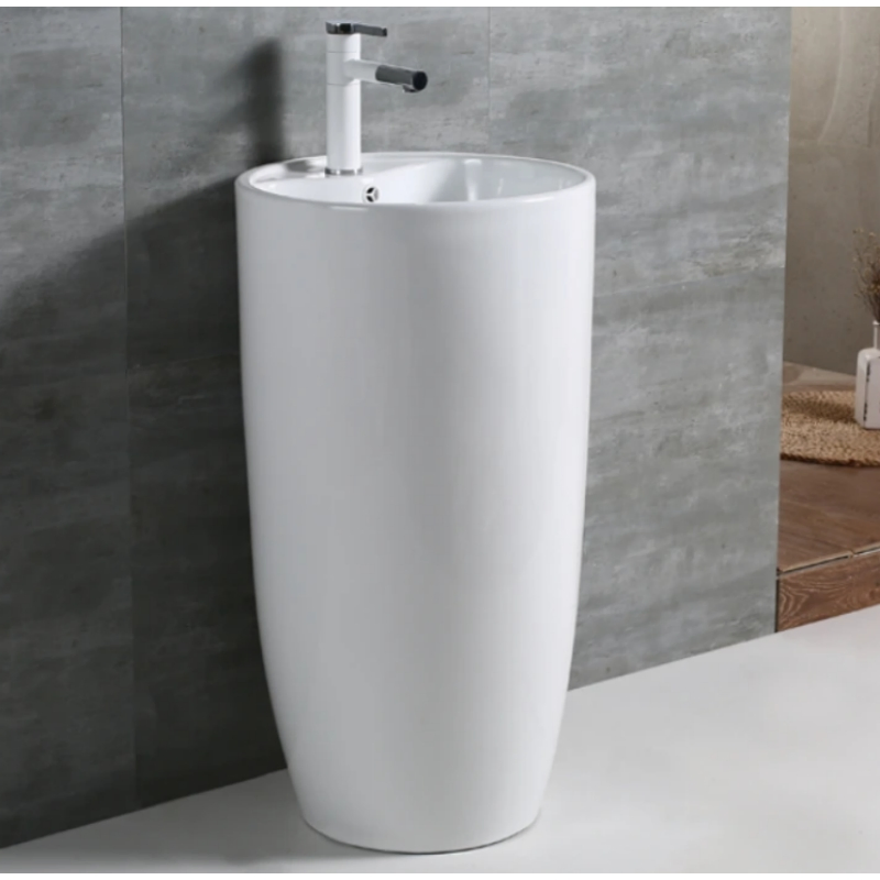 Керамическая раковина CH-115 белая овальная