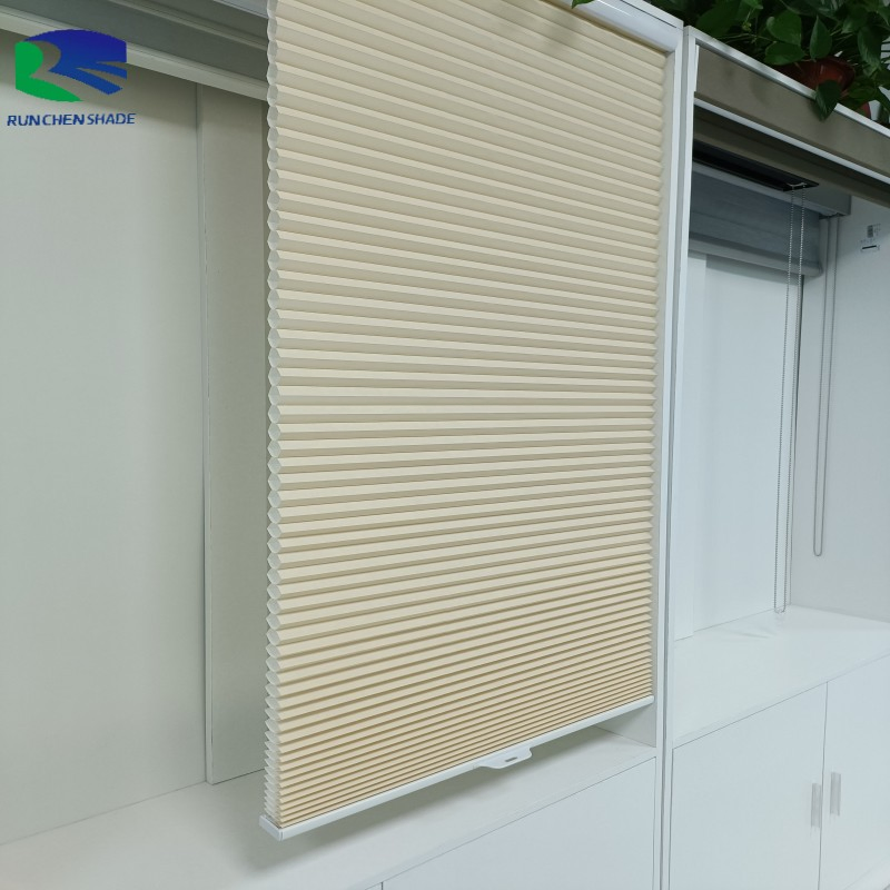Motorized Smart Honeycomb Pleated Blinds Window Shades Double Cellular Blinds for Home