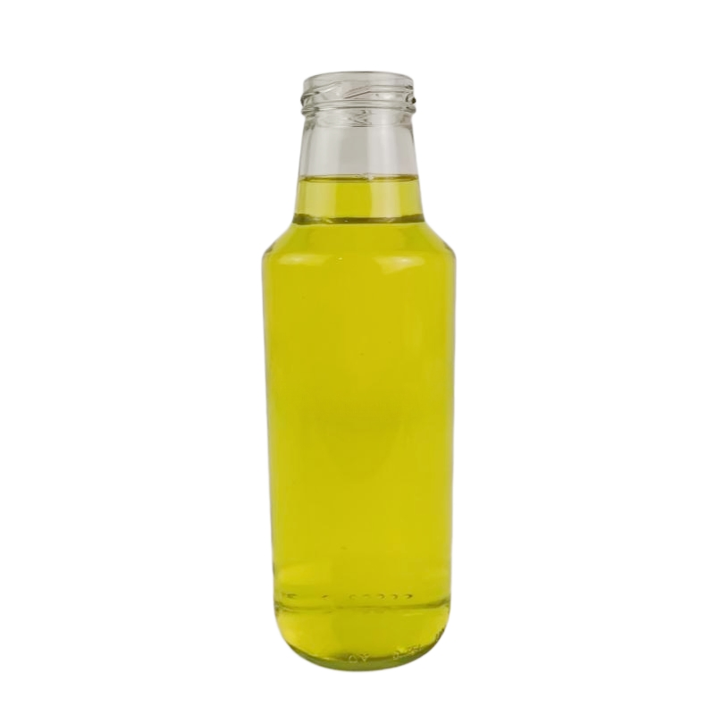 Clear 250ml Juice Bottle Drinking Glass Bottles with Metal Lid