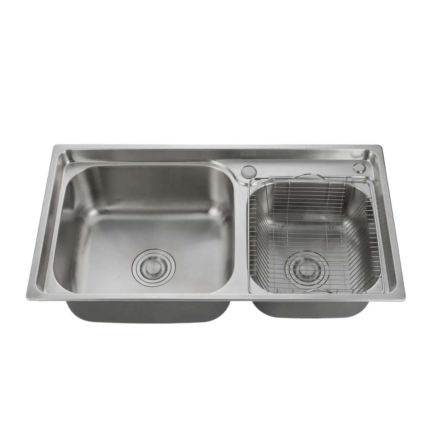 Kitchen Stainless Steel Double Bowl Sink (7241L)