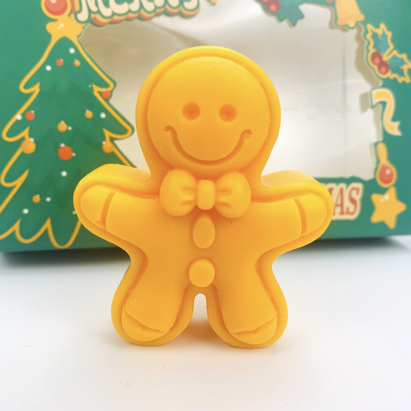 Beauty Skin Lightening Soap Handmade Christmas Gift Fragrant Santa Snowman Soap Solid Whitening Mineral Soap