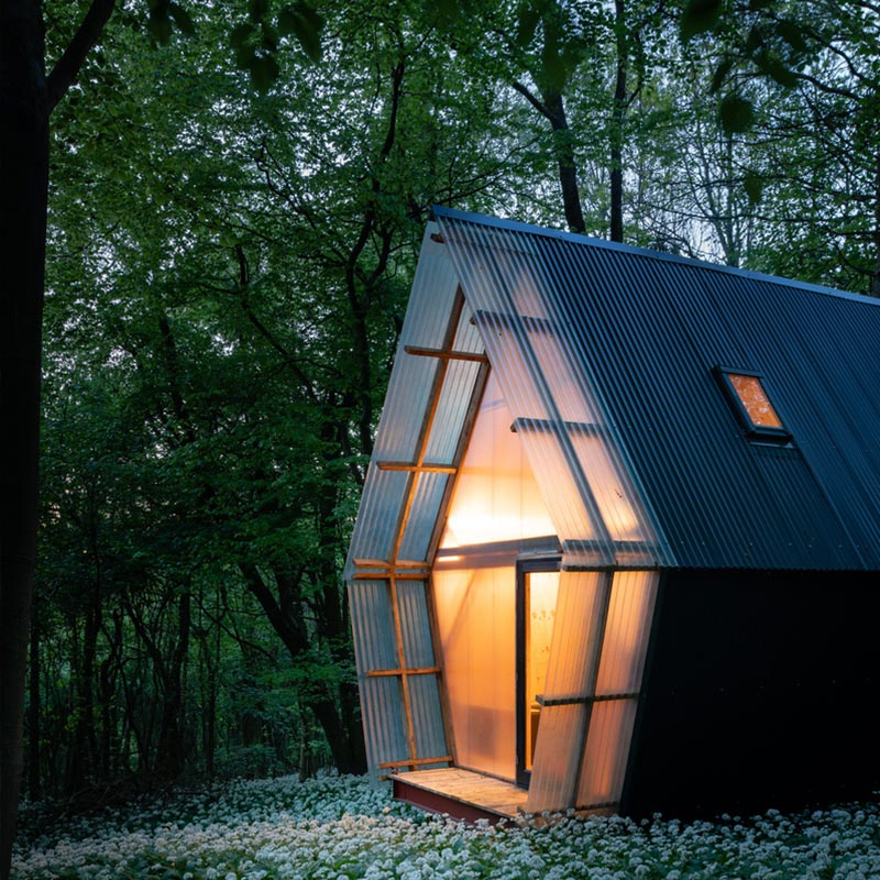 Modular Prefabricated House Light Steel Frame Invisible Cabin Hotel Tiny Home