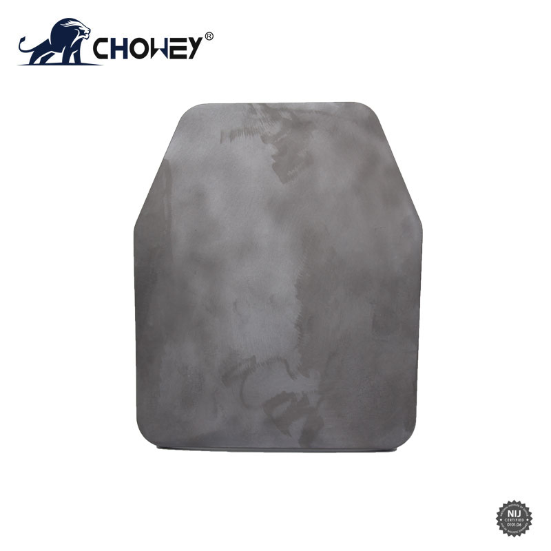 Single-Curved Sintered Silicon Carbide (SIC) Ceramic Plate 218*270*9mm for Body Armour Plate