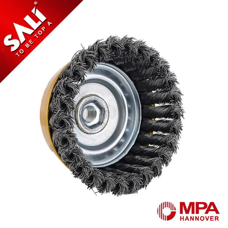 Щётка чашечная стальная узловая Heavy-Duty, золотая