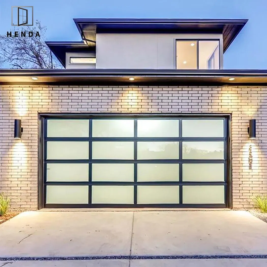 Luxury Modern Automatic Remote Electric Folding Wrought Iron Garage Door Main Metal Garage Entry Door Design
