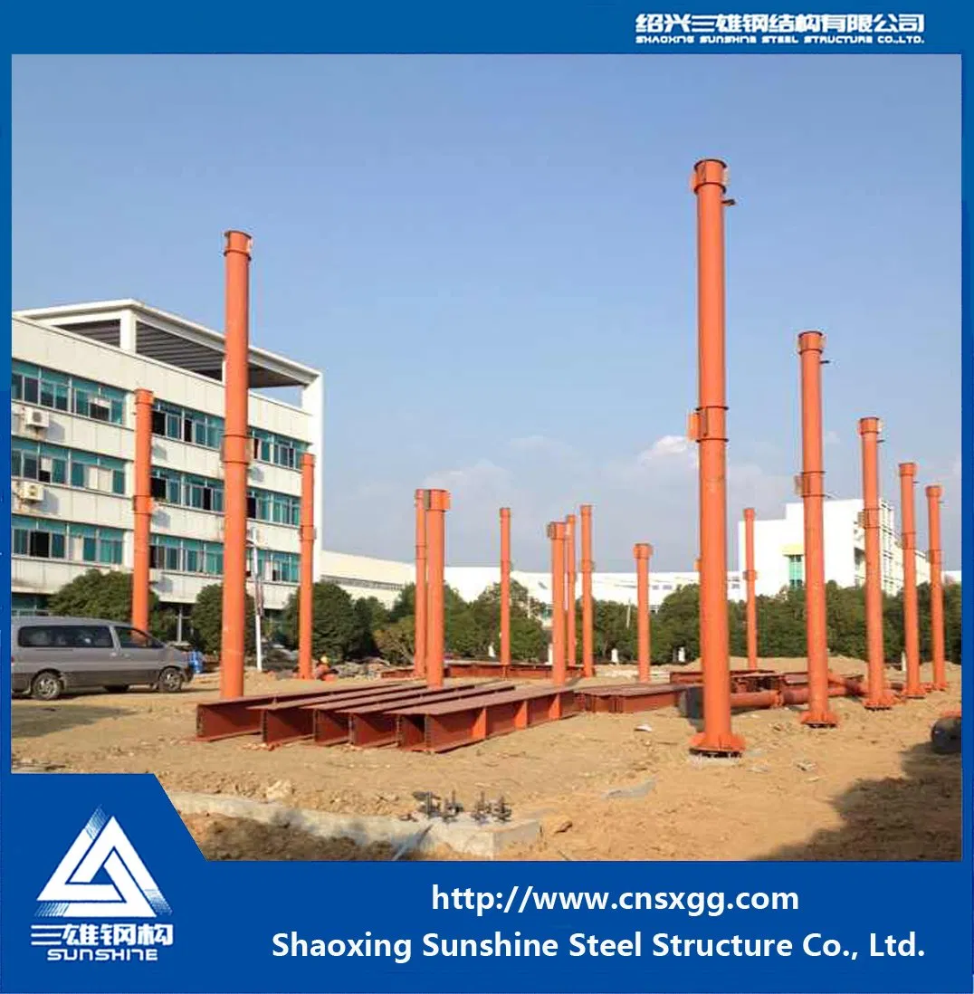 Lightweight Steel Exhibition Hall with H Beam Design