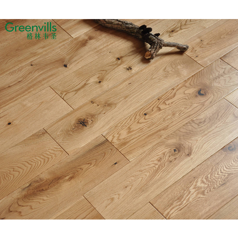 Wholesale Prices 125mm Wide Natural White Oak Solid Hard Wood Flooring Solid White Oak Hardwood Flooring