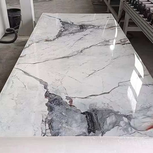 Laminate Panel UV Coating Marble Sheet 4mm Plastic PVC