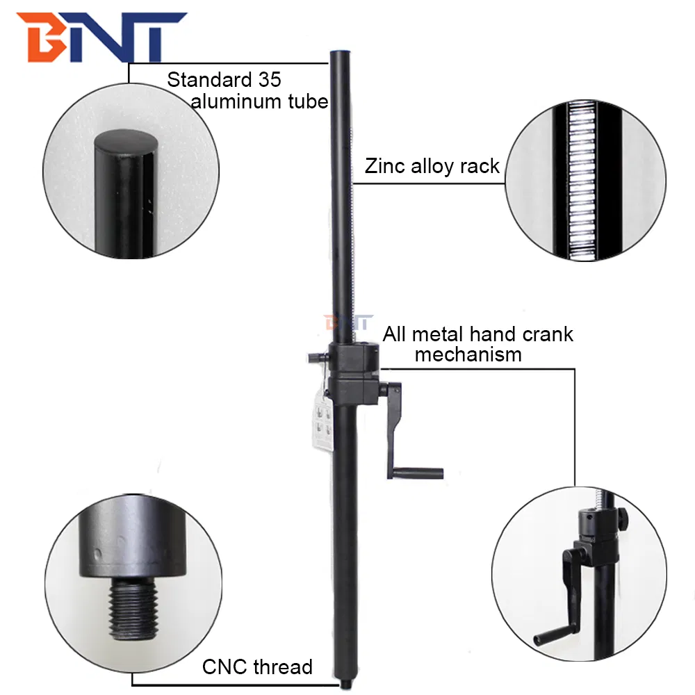 Bnt Speaker Tripod Stand Adjustable Speaker Laptop Notebook Pallet Projector Tray Holder Tripod Stand Mount for Stage Use