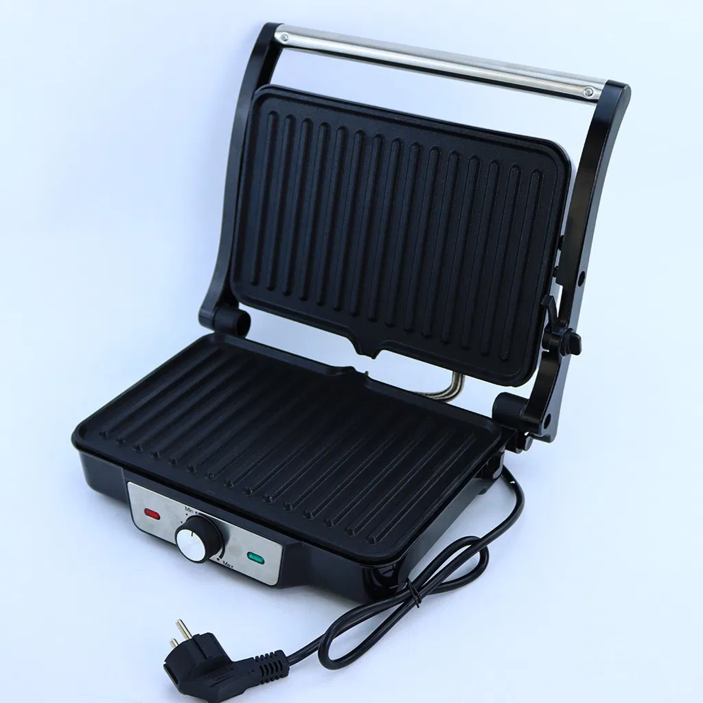 Electric Barbecue Machine Press Grill Sandwich Maker Factory Priced for Outdoor Household Hotel Use French PTFE BBQ Grill Baking