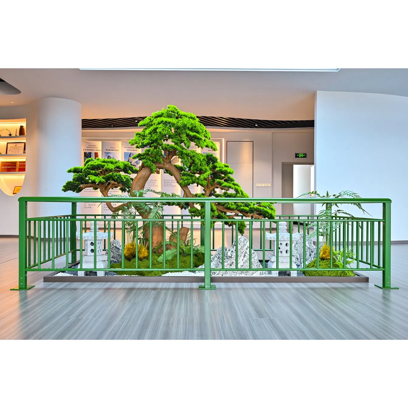 Premium Eco-Friendly Green Aluminum Railing Powder Coated Surface Finish for Fences