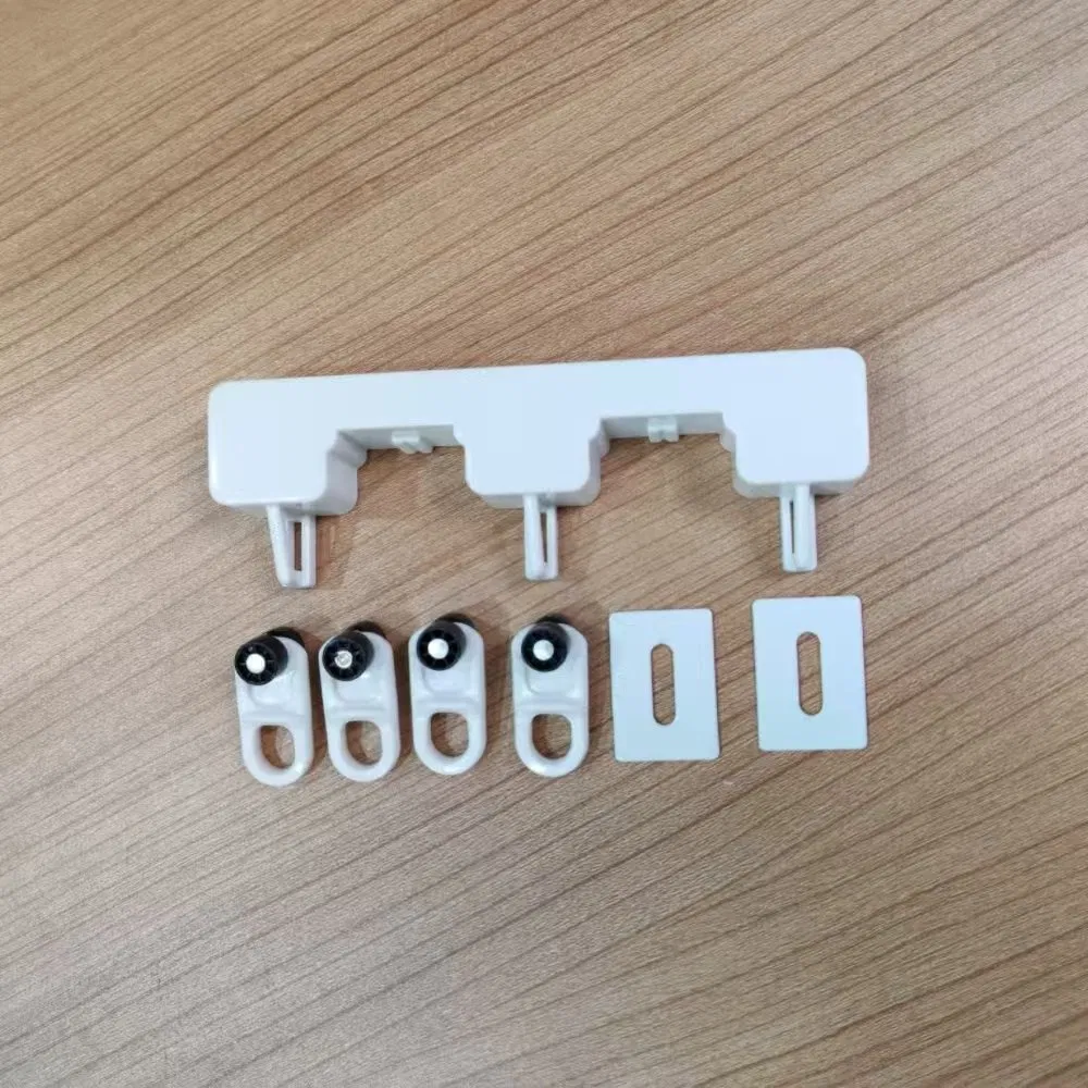 White Triple Track Curtain Rail for Industrial Wind Projects