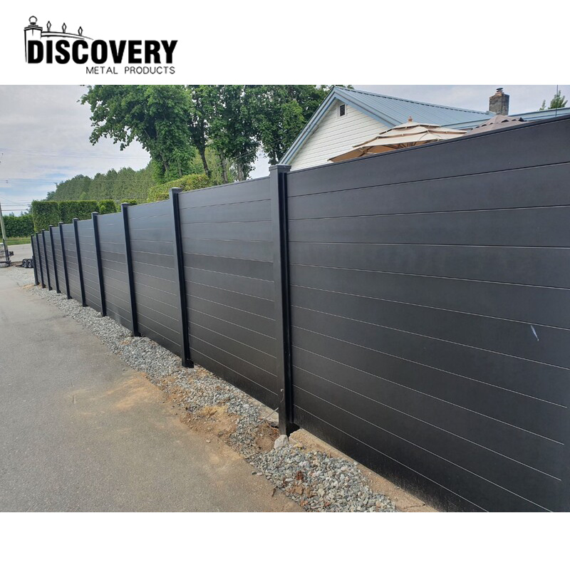 Factory Price Customized Aluminum Fence Outdoor Garden Panel Aluminum Fence Privacy