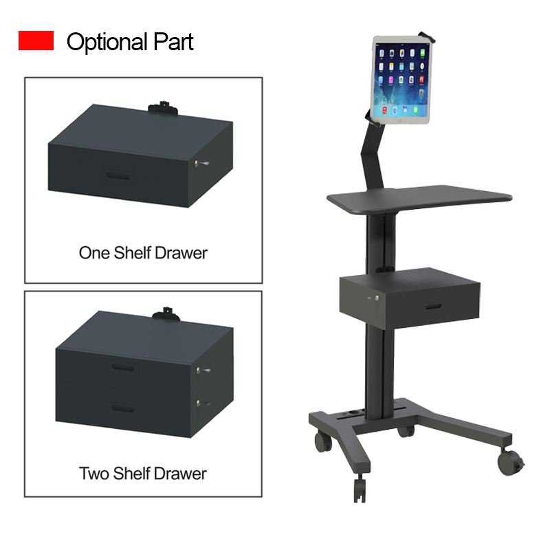 Мобильная рабочая станция для планшета с алюминиевым профилем