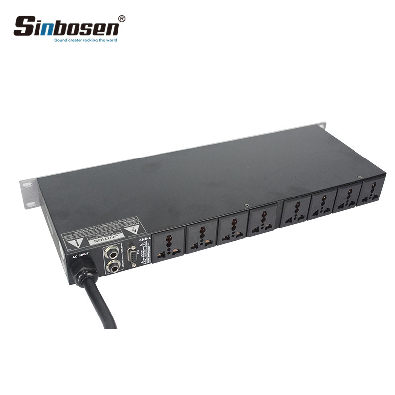 Sinbosen Professional 8+2 Channels Digital Audio Speaker Power Sequence Controller