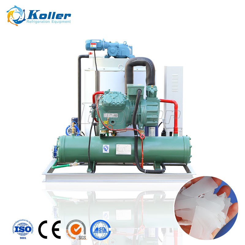 Flake Ice Maker with Touch Screen Easy Operating and Space-Saving