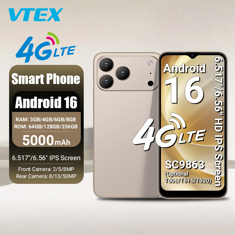 Смартфон 6.5" 4G LTE, 8 ГБ ОЗУ, 256 ГБ ПЗУ, Android 16