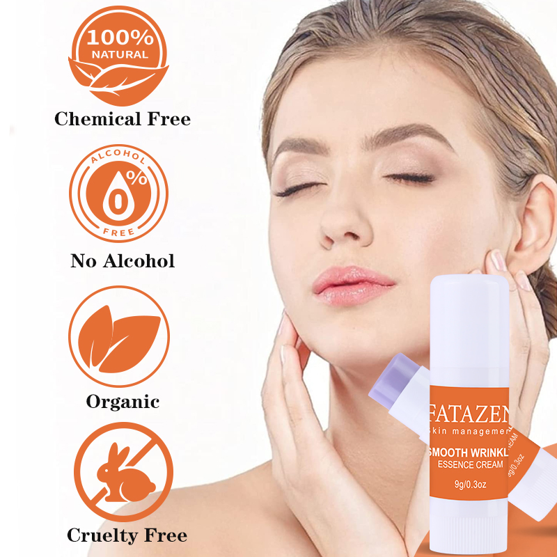 Smooth Wrinkle Essence Skincare Stick Anti Aging Moisturizing Fine Lines Facial Cream