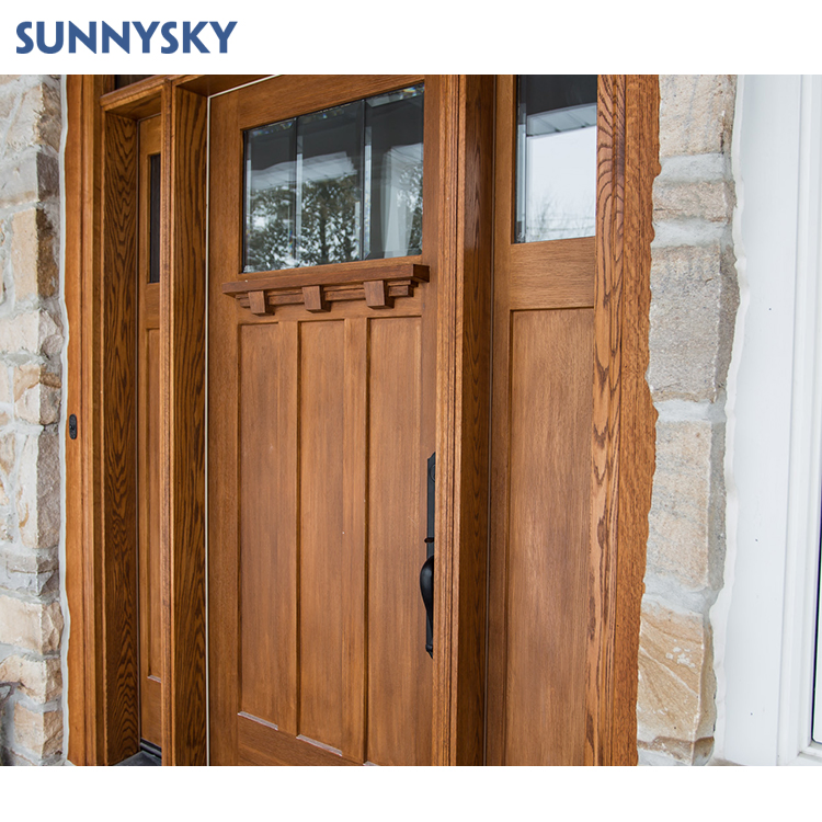 Sunnysky Modern Interior Room Solid Wooden Doors for Bedrooms Melamine Wood Door