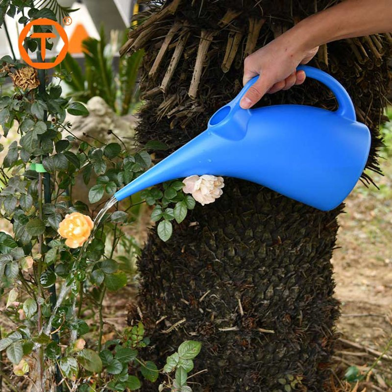 Long Mouthed Green Pink Lightweight Small 1L 2L 3L Plastic Bonsai Garden Watering Can for Indoor and Outdoor Plants