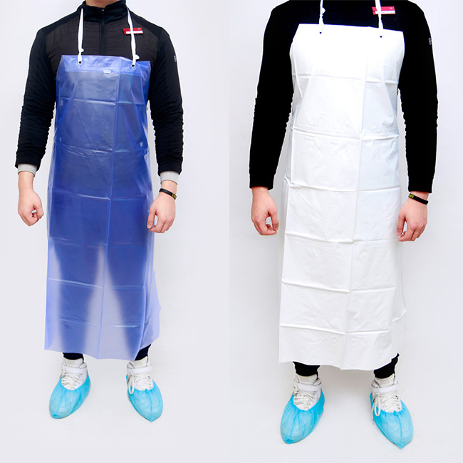 Multifunctional Disposable Apron Work Butcher PVC Apron Waterproof Rubber Vinyl Apron