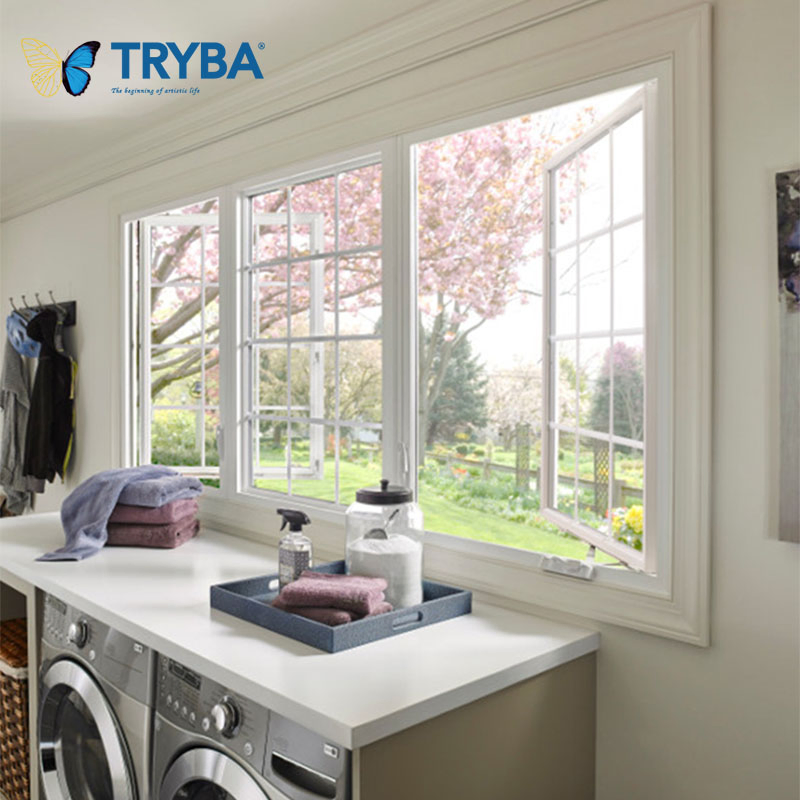 Pwv70m High Quality Double Glazed UPVC Casement Window for Hot Selling Projects