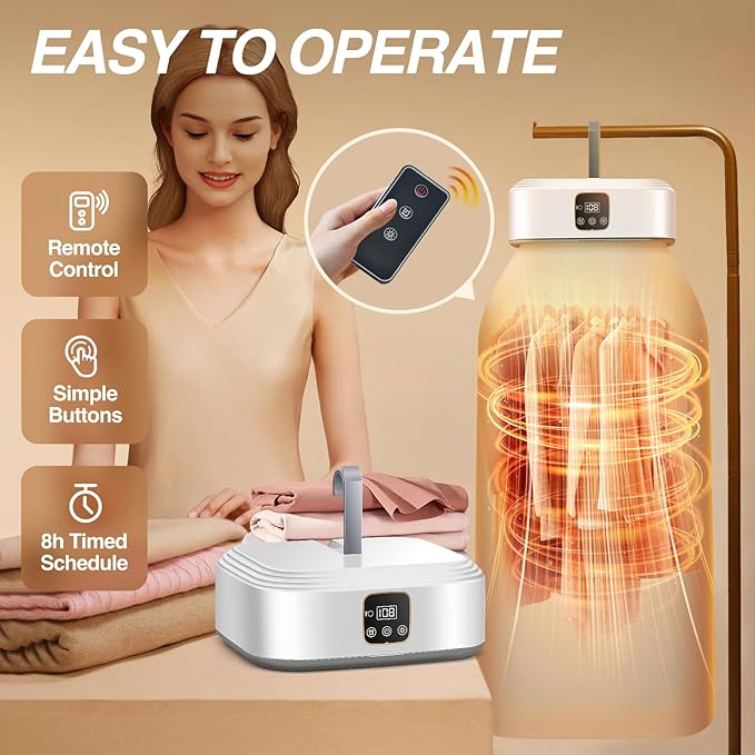 High Quality Foldable Portable Clothes Dryer Travel Small/Compact Drying Machine for Apartment Travel