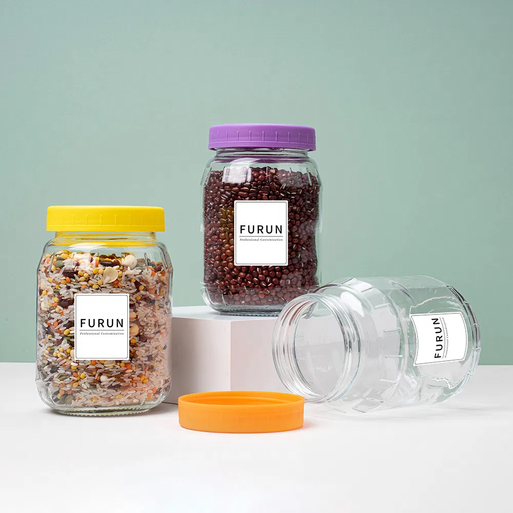 Стеклянная банка для сыпучих продуктов, 1000 мл