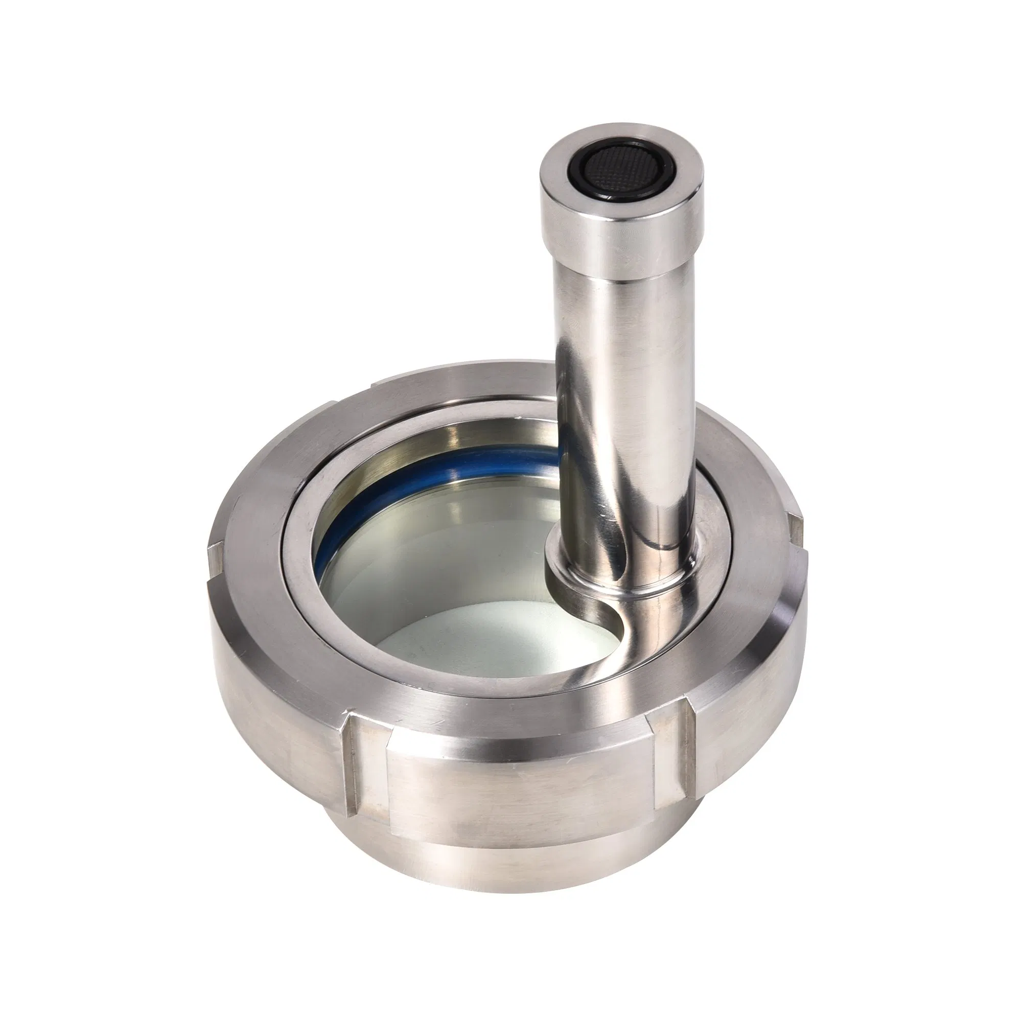 Sanitary Stainless Steel SS304 SS316L Union-Type Sight Glass with Light Indicator