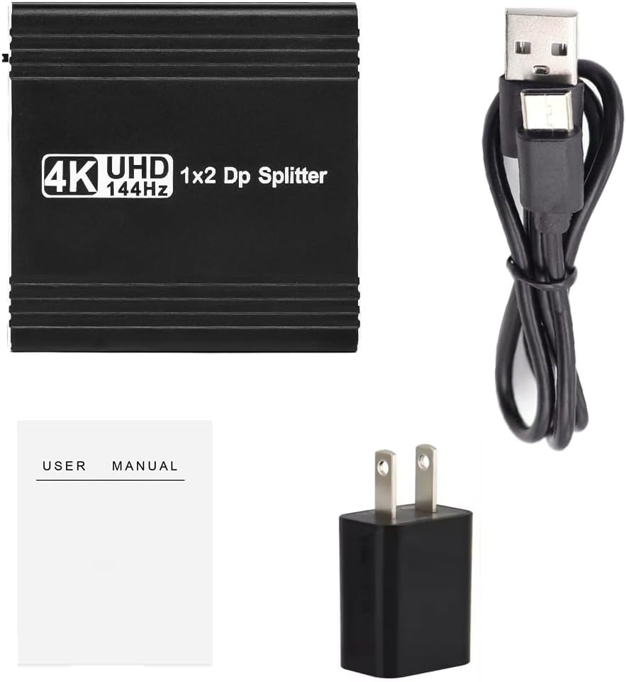 Разветвитель DisplayPort 1x2, 4K 144Hz, MST