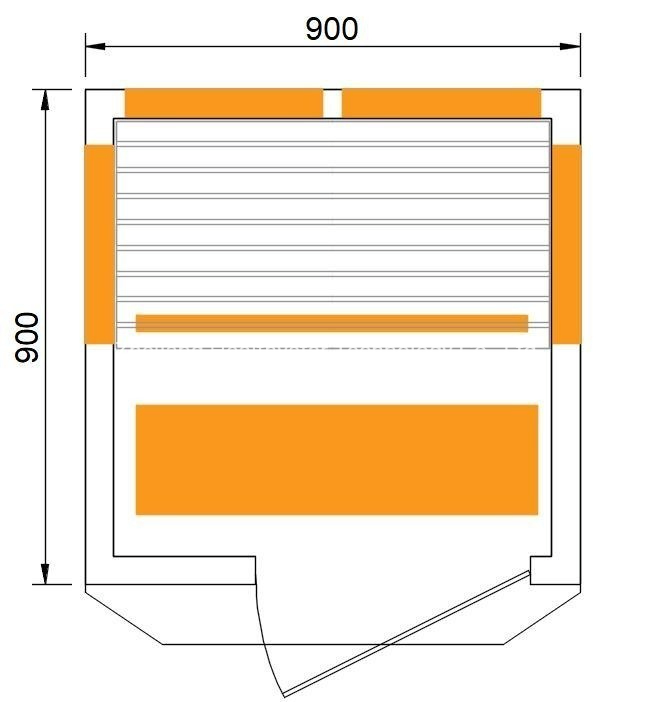 Инфракрасная сауна для одного человека из хемлока