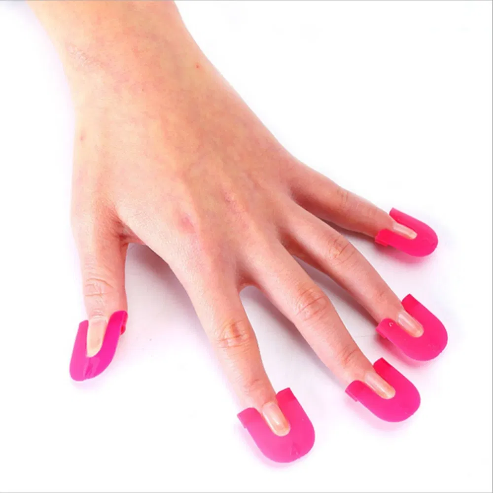 Cross Border Hot Sale French Pink Armor Novice Nail Spillproof Clip