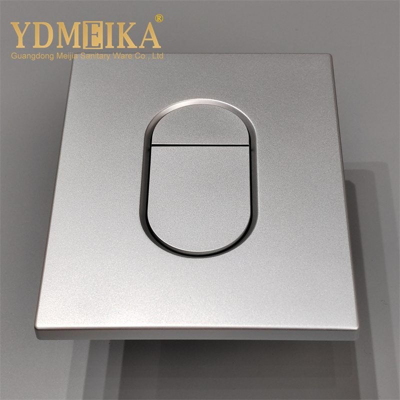 Concealed Cistern Flush Button Paneldual Matte Silver Flush Oval Button Panel