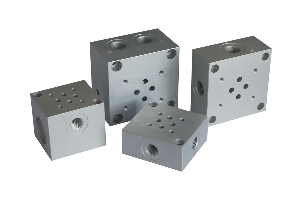 Valve Adaptors Hydraulic Manifold Block Aluminum Manifolds