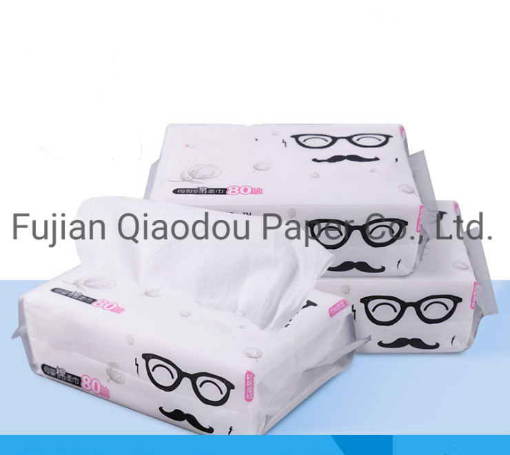 New Design Disposable Soft Cotton Face Tissue Towel