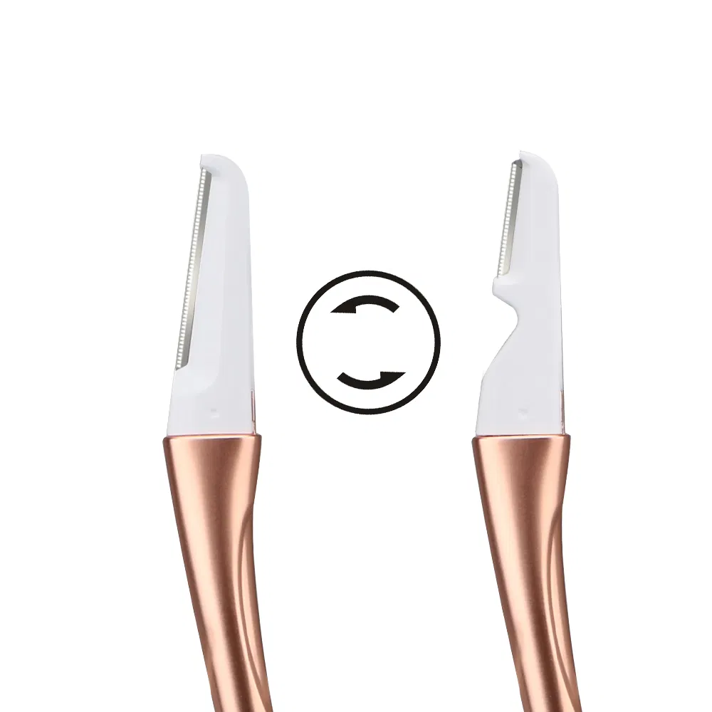 Dermaplaning Eyebrow Razor Metal Handle Stainless Steel Blade Facial Razor