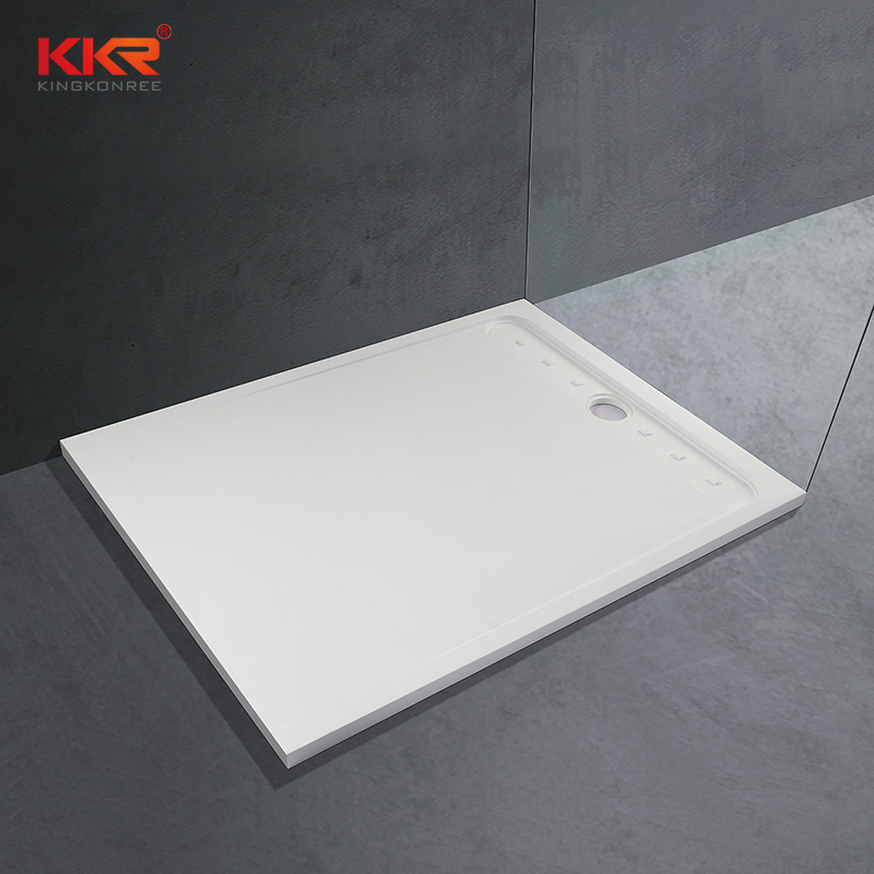 Brown Color Composite Stone Shower Base Stone Pan
