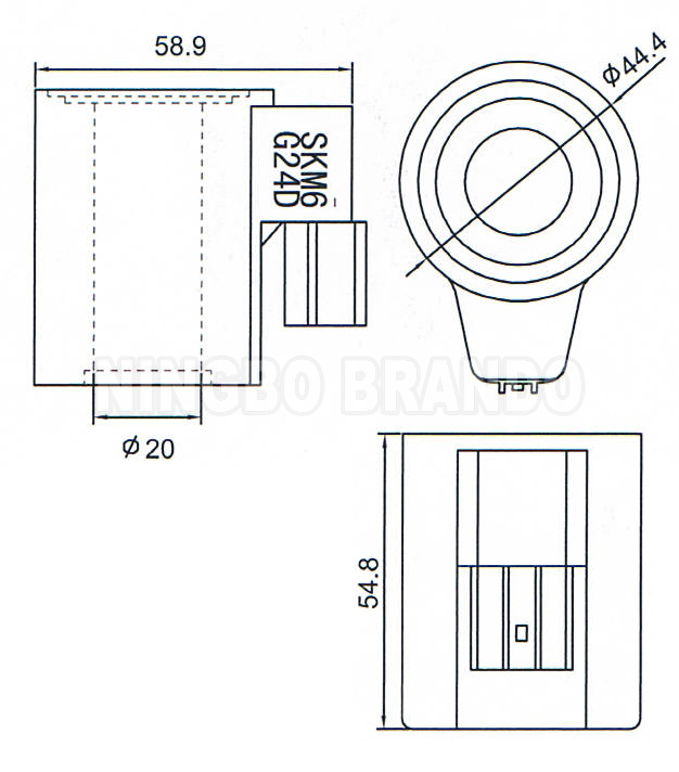 Соленоидная катушка SKM6-G24D 24В для гидравлического клапана