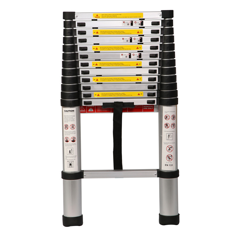 3.8m Telescopic Extension Ladder with En131-6 Certificate