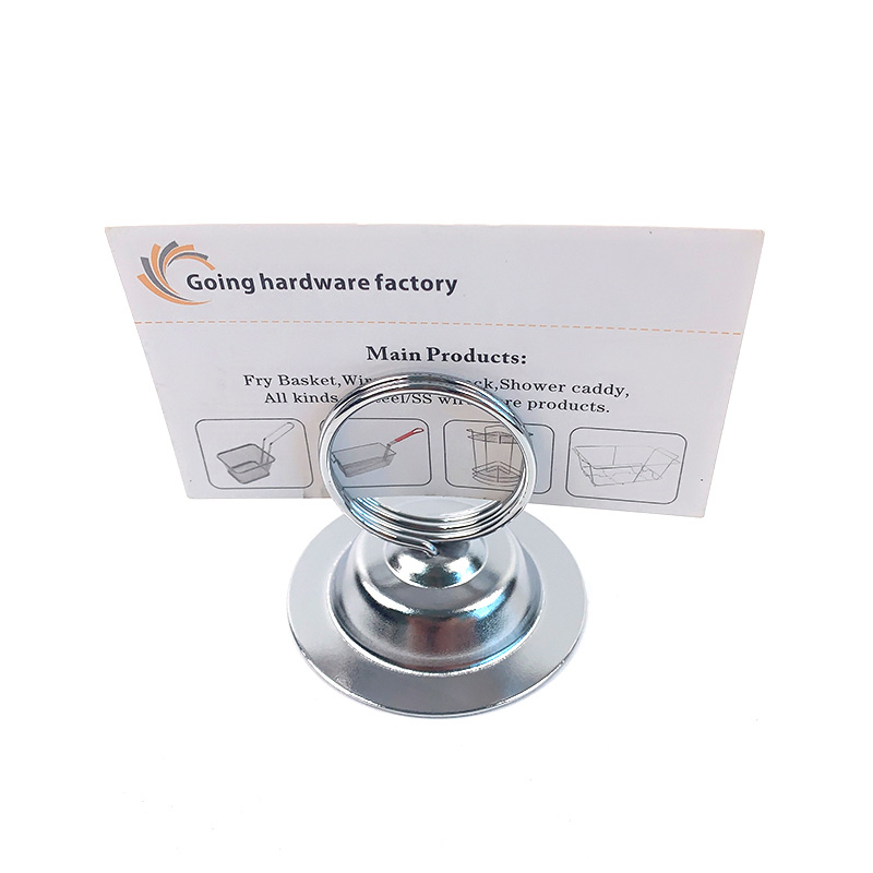 Metal Card Holder Restaurant Wedding Table Number Menu Holder