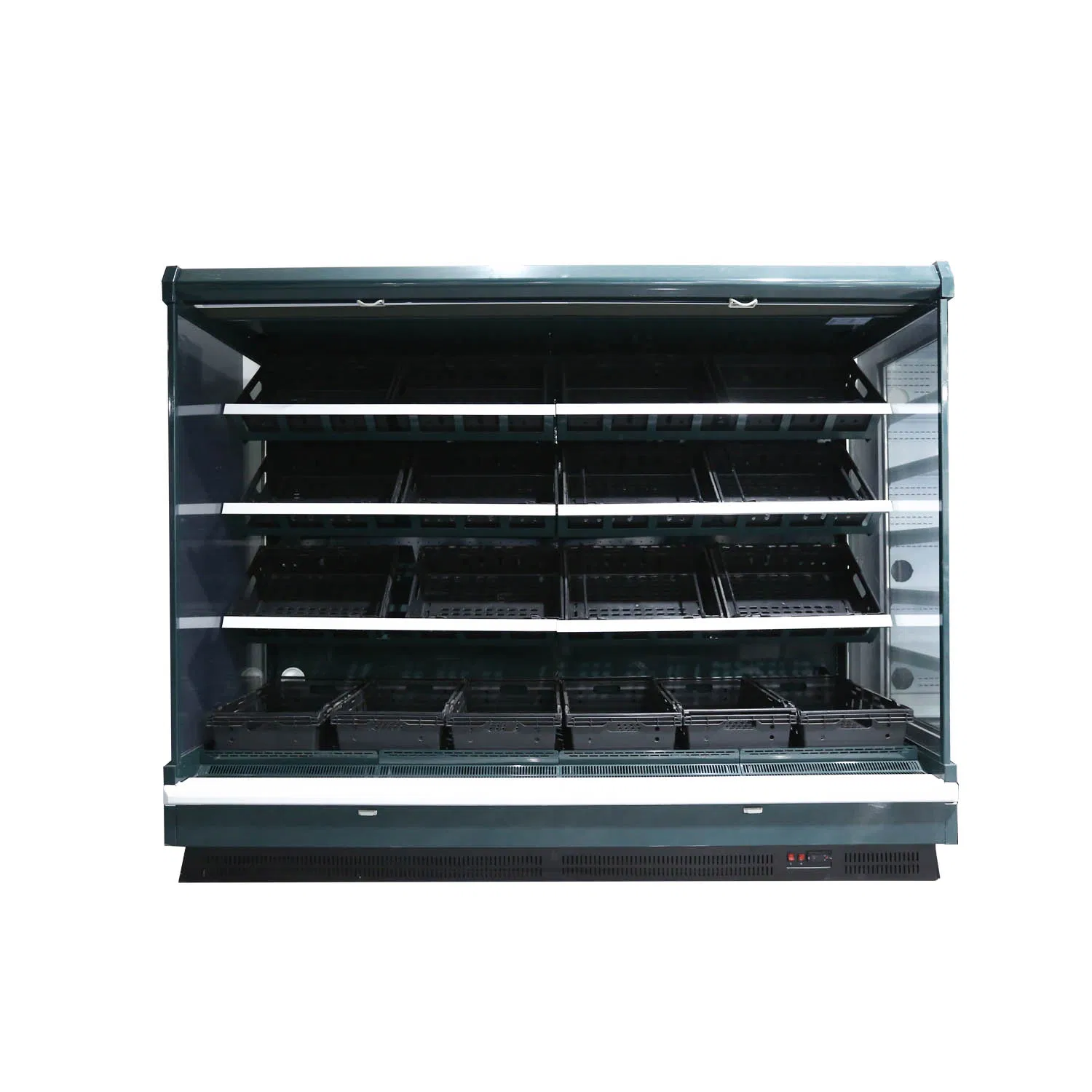Double Air Curtain Refrigerator Vertical Supermarket Supermarket Display Cabinet