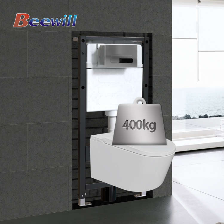 Sanitary Ware Wall Hung Toilet Water Tank Dual Push Flush Concealed Cistern