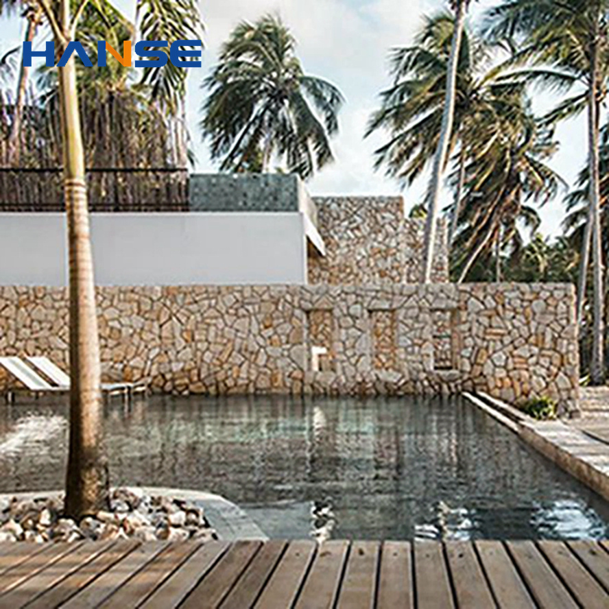 Wholesale Exterior White Quartz Wall Cladding Culture Stone for Home Wall Decoration