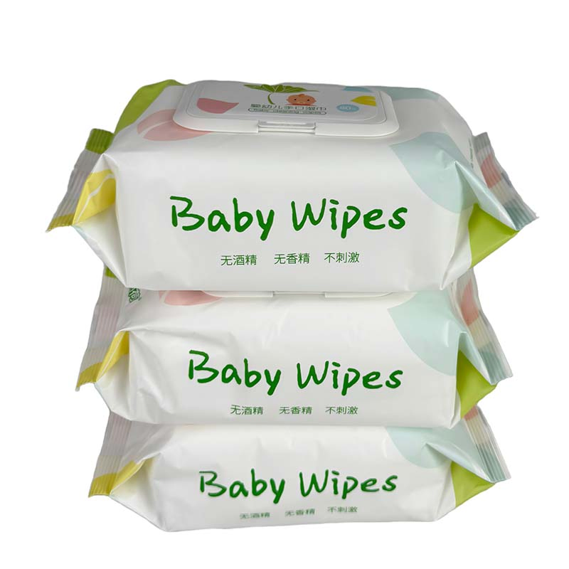 Cleaning Wipe Bamboo Biodegradable Soft Cotton Baby Care Wet Wipe