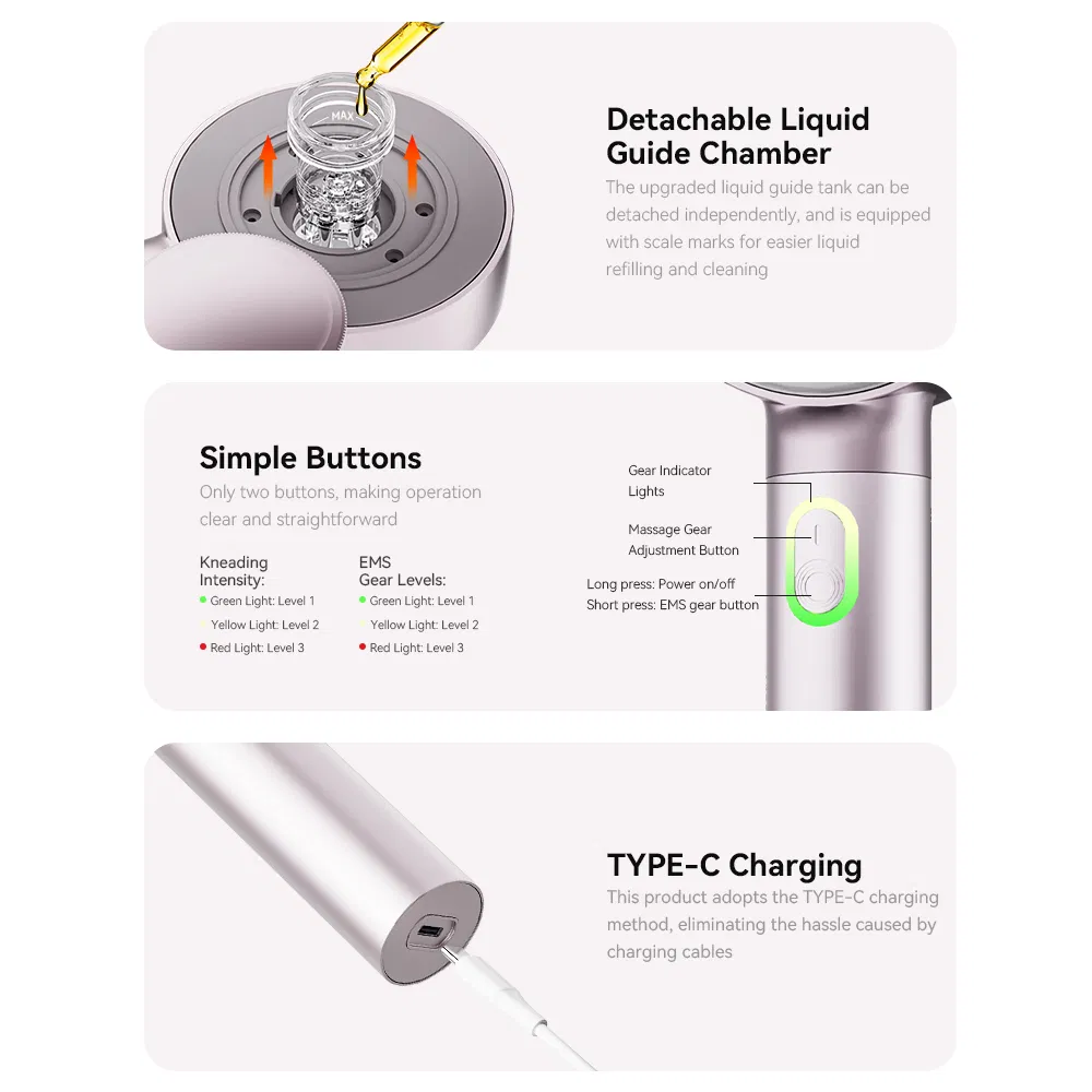 Электрическая расческа-массажер для головы с красным светом