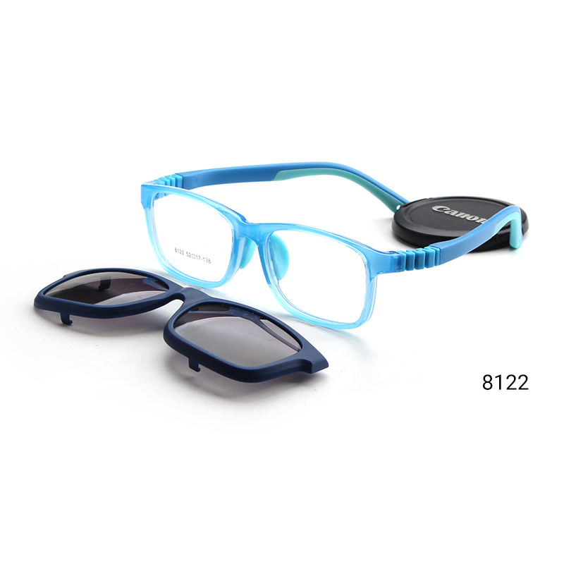 Custom Multicolor Silicone Kids Sunglasses Hot Sales Flexible Polarized Eyewear Clip on Sunglasses Glasses